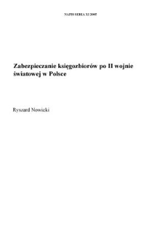 Zabezpieczanie księgozbiorów po II wojnie światowej w Polsce
