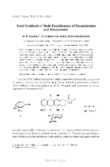 Total Synthesis of Both Enantiomers of Daunosamine and Ristosamine