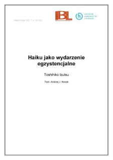 Haiku jako wydarzenie egzystencjalne