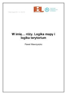 W imię... róży. Logika mapy i logika terytorium