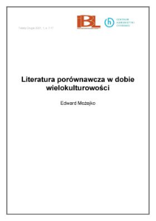 Literatura porównawcza w dobie wielokulturowości