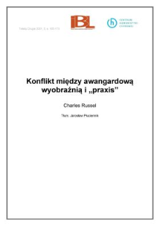 Konflikt między awangardową wyobraźnią i "praxis"