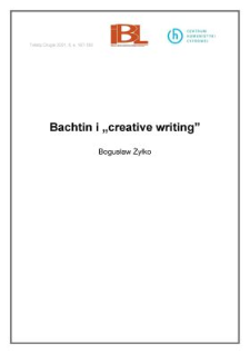 Bachtin i "creative writing"