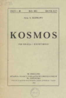 Kosmos. Seria A, Rozprawy, Rocznik 66, Zeszyt 1-3