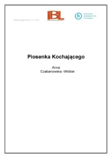 Piosenka Kochającego