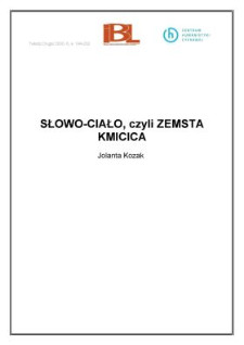 SŁOWO-CIAŁO, czyli ZEMSTA KMICICA