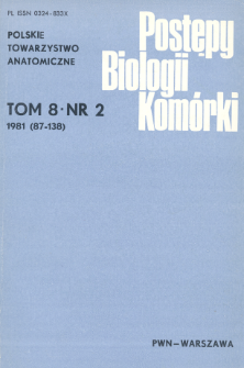 Postępy biologii komórki, Tom 8 nr 2, 1981