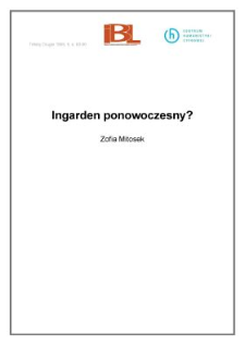 Ingarden ponowoczesny?