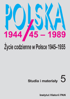 Sacrum i profanum : uwagi o religijności Polaków w latach 1945–1955