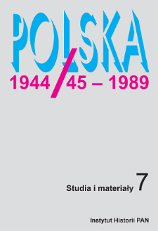Polska 1944/45-1989 : studia i materiały 7 (2005), Recenzje