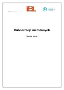 Subnarracje metadanych