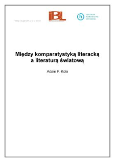 Między komparatystyką literacką a literaturą światową