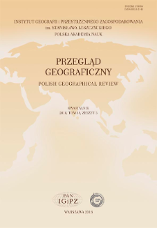 Przegląd Geograficzny T. 88 z. 3 (2016), Spis treści