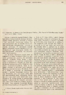 A history of the Indo-European problem, J. P. Mallory, The Journal of Indo-European Studies ; 1 (1973) 1, s. 21-65 : [recenzja]