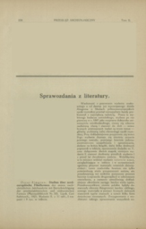 Studien über Nordeuropäische Fibelformen der ersten nachchristlichen Jahrhunderte mit Berücksichtigung der provinzialrömischen und südrussischen Formen. - 2. Aufl., Oscar Almgren, Leipzig, 1923 : [recenzja]