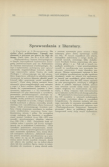 Un atelier d'art préhistorique : Limeuil, son gisement à gravures sur pierres de l'âge du renne, L. Capitan et Jean Bouyssonie, Paris, 1924 : [recenzja]