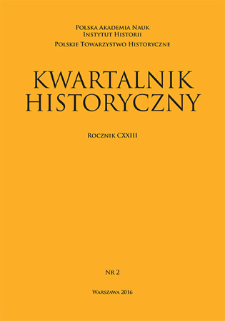 Kwartalnik Historyczny R. 123 nr 2 (2016), Recenzje