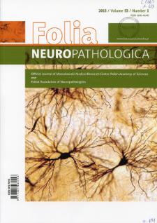 Folia Neuropathologica : former Neuropatologia Polska. Vol.53 (2015) nr 1