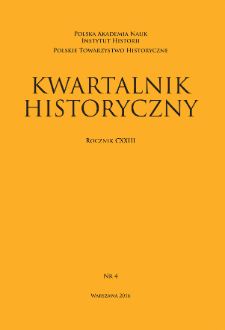 Kwartalnik Historyczny R. 123 nr 4 (2016), Recenzje