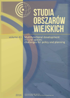 Studia Obszarów Wiejskich = Rural Studies, t. 43, Editorial