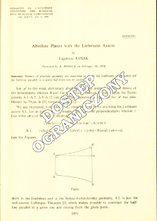 Absolute planes with the Liebmann axiom