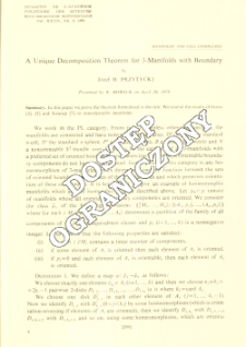 A unique decomposition theorem for 3-manifolds with boundary