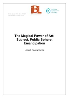 The Magical Power of Art: Subject, Public Sphere, Emancipation