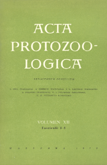 Acta Protozoologica, Vol. 12, Fasc. 1-5
