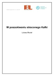 W poszukiwaniu straconego Kafki