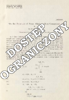 On the Structure of Some Aliphatic Nitro-Compounds