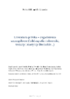 Polska Bibliografia Literacka: Literatura polska - zagadnienia szczegółowe (bibliografie i słowniki, tematy i motywy literackie...) - 2013