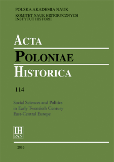 Acta Poloniae Historica T. 114 (2016), Strony tytułowe, spis treści