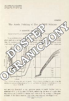 The Anodic Polishing of Zinc in KOH Solutions