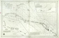 Carta Esfrica de una parte del Canal Viejo De Bahama y placeres adyacentes Desde Punta De Maternillos hasta La De Ycacos