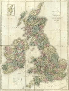 Cary's reduction of his six sheet map of the British Isles : comprehending the whole of the turnpike roads, with the great rivers and the course of the different navigable canals, also the market and borough towns and villages adjoining the road, to which is added the actual distance from one market town to another, with the exact admeasurement to each from the metropolis