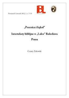 „Pszenica i kąkol”. Interteksty biblijne w „Lalce” Bolesława Prusa