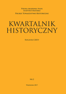 Kwartalnik Historyczny R. 124 nr 2 (2017), Letters to the editors