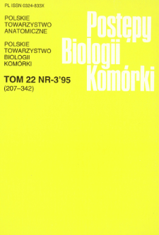 Postępy biologii komórki, Tom 22 nr 3, 1995