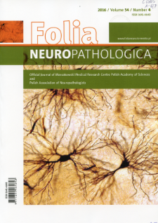 Folia Neuropathologica : former Neuropatologia Polska Vol.54 (2016) nr 4
