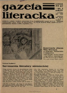 Gazeta Literacka 1932/1933