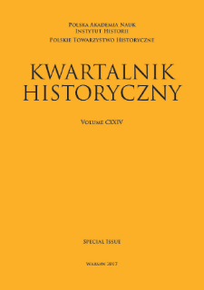 Kwartalnik Historyczny, Vol. 124 (2017) Special Issue, Reviews