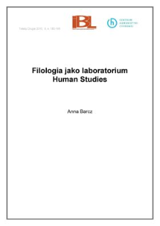 Filologia jako laboratorium Human Studies
