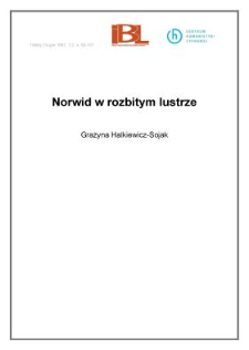 Norwid w rozbitym lustrze