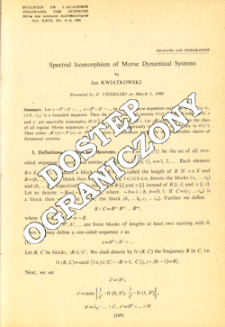 Spectral isomorphism of Morse dynamical systems