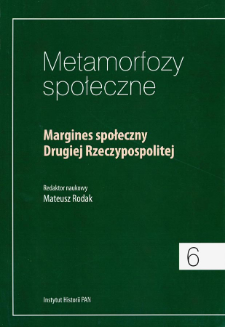 Margines społeczny Drugiej Rzeczypospolitej. Indeks osób