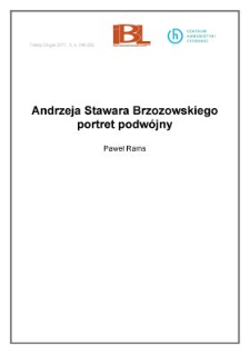 Andrzeja Stawara Brzozowskiego portret podwójny