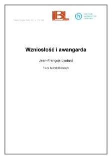 Wzniosłość i awangarda