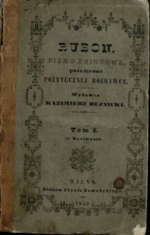 Rubon : pismo poświęcone pożytecznej rozrywce 1849 T.10
