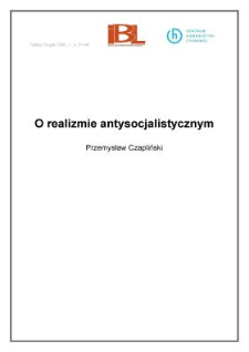 O realizmie antysocjalistycznym