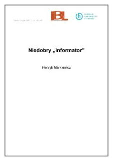 Niedobry Informator